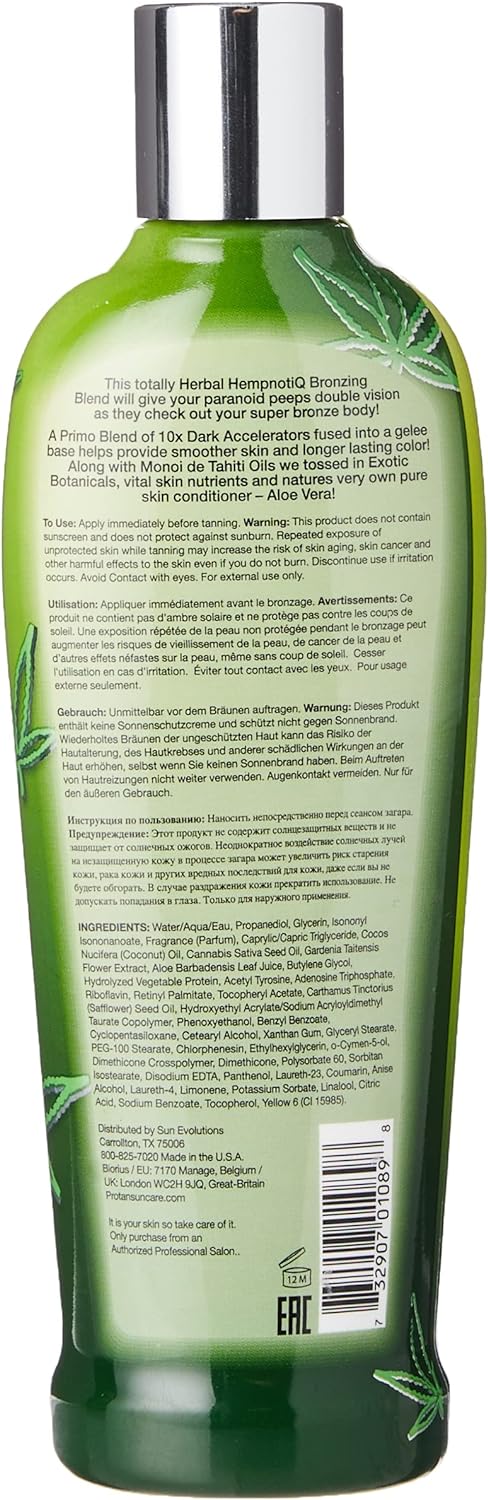 Pro Tan Radically Hemp Ultra Powerful 10X Dark Tanning Gelee Accelerator 250ml Twin Pack - Image 5